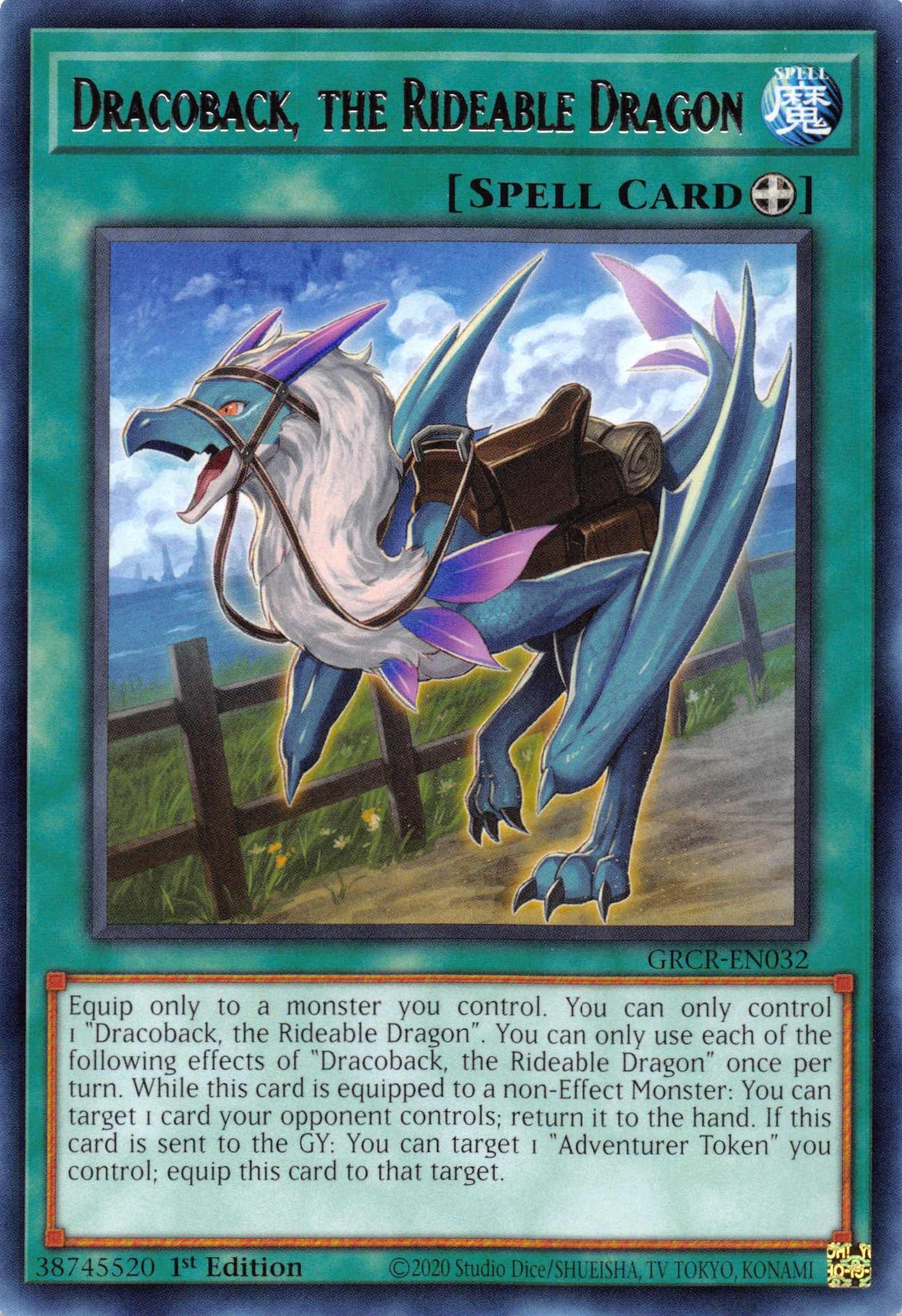 Dracoback, the Rideable Dragon [GRCR-EN032] Rare - Josh's Cards