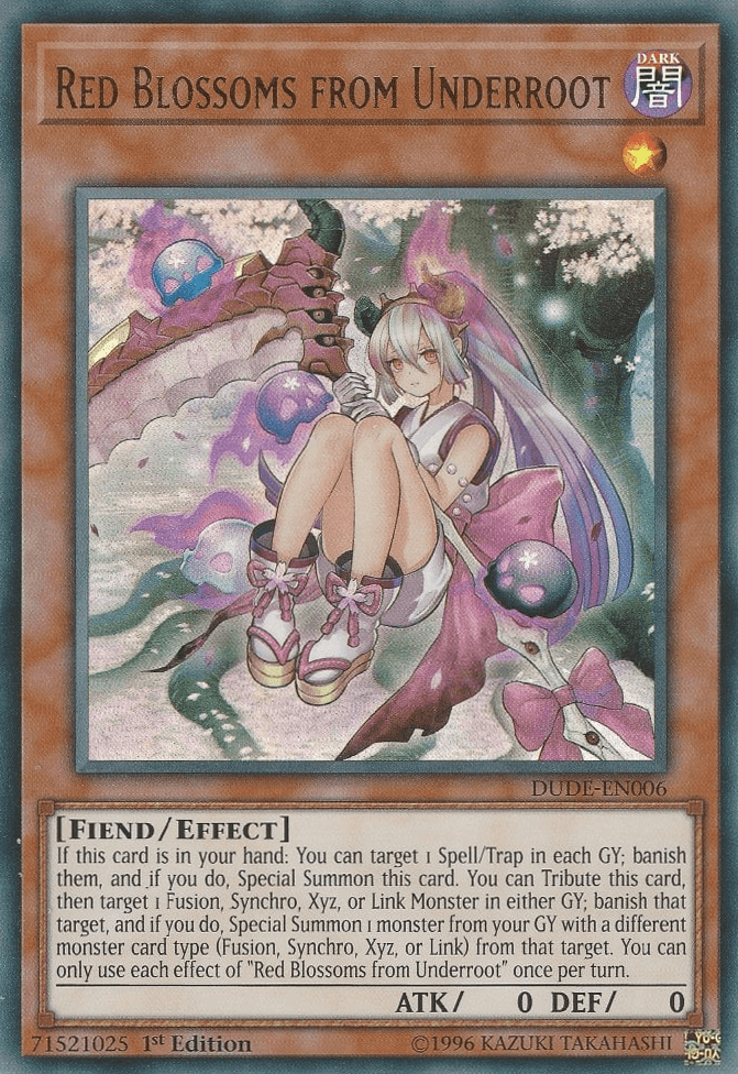 Red Blossoms from Underroot [DUDE-EN006] Ultra Rare - Josh's Cards