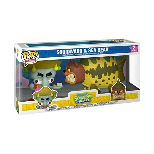 SpongeBob SquarePants Funko Pop! Vinyl Figure Squidward & Sea Bear 2-Pack