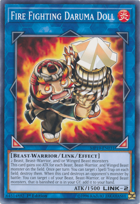 Fire Fighting Daruma Doll [MP19-EN031] Common - Josh's Cards