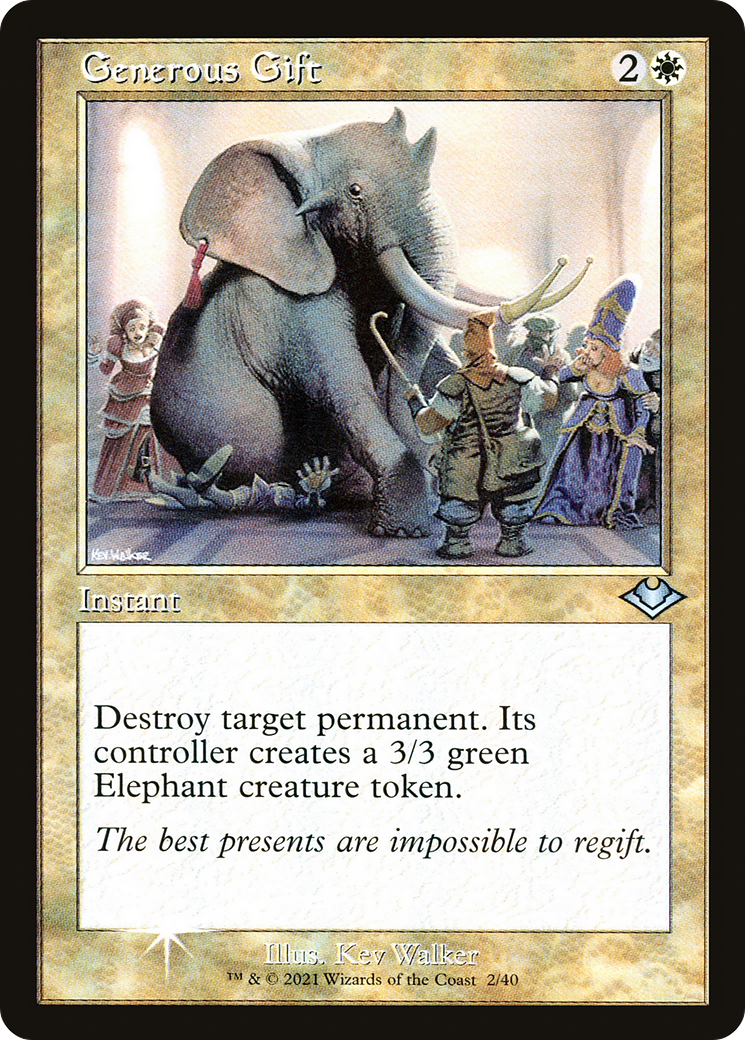 Generous Gift (MH1-002) - Modern Horizons 1 Timeshifts Foil
