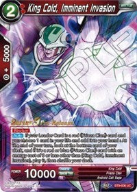 King Cold, Imminent Invasion (BT9-006) [Universal Onslaught Prerelease Promos] Parallel Foil