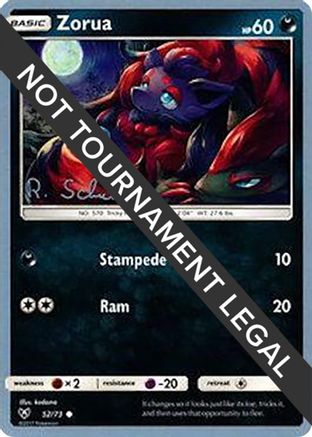 Zorua - 2018 (Robin Schulz) [52] (World Championship Decks)