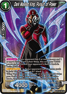 Dark Masked King, Pursuit of Power (Common) (BT13-147) [Supreme Rivalry] Parallel Foil