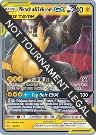Pikachu & Zekrom GX 2019 (Haruki Miyamoto) 033 - World Championship Decks