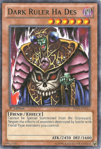 Dark Ruler Ha Des [BP01-EN122] Starfoil Rare - Josh's Cards