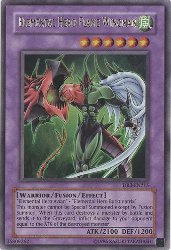 Elemental Hero Flame Wingman [DR3-EN215] Ultra Rare - Josh's Cards