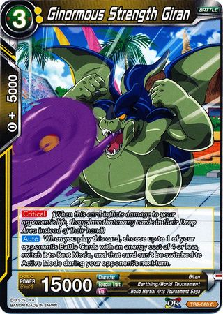Ginormous Strength Giran (TB2-060) [World Martial Arts Tournament] Parallel Foil