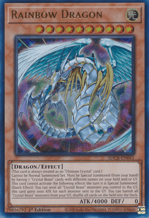 Rainbow Dragon [SDCB-EN041] Ultra Rare - Josh's Cards