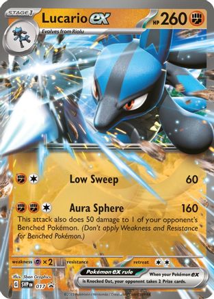 Lucario ex - 017 [17] (SV: Scarlet & Violet Promo Cards) Holofoil