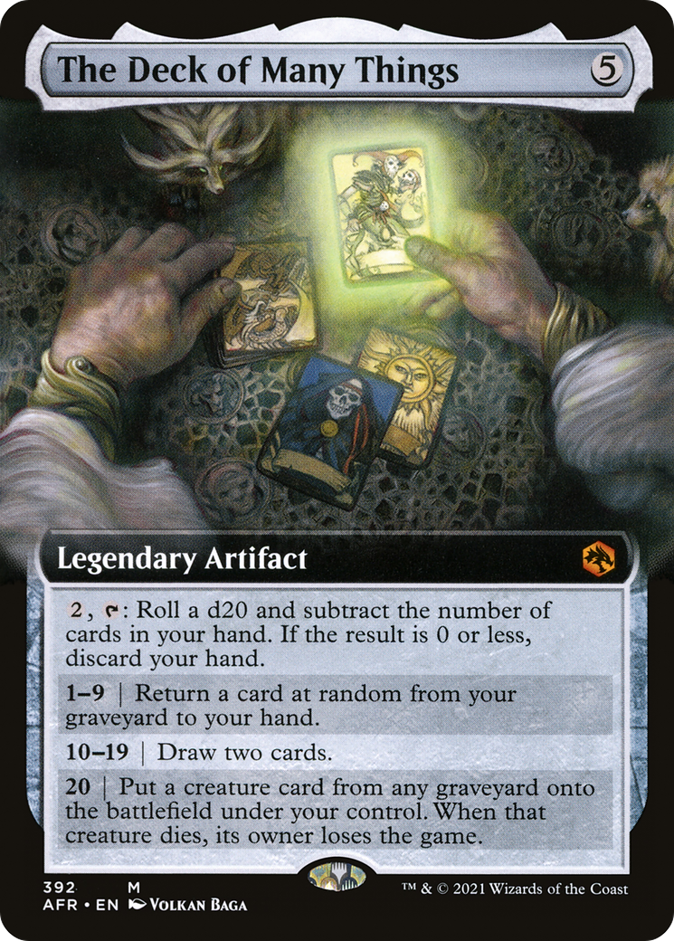 The Deck of Many Things (AFR-392) - Adventures in the Forgotten Realms: (Extended Art) Foil