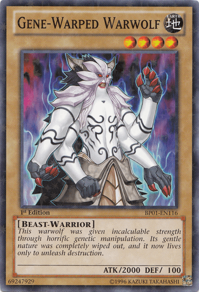 Gene-Warped Warwolf [BP01-EN116] Starfoil Rare - Josh's Cards