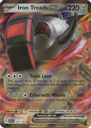 Iron Treads ex - 143/198 [143] (SV01: Scarlet & Violet Base Set) Holofoil