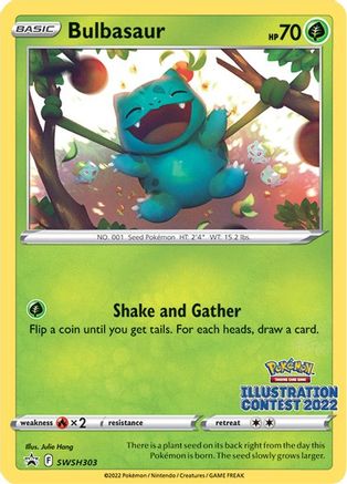 Bulbasaur (Illustration Contest 2022) [SWSH303] (SWSH: Sword & Shield Promo Cards)