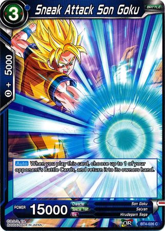 Sneak Attack Son Goku (BT4-026) [Colossal Warfare] Parallel Foil