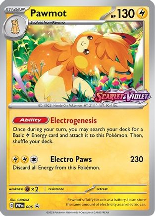 Pawmot 006 - SV Scarlet & Violet Promo Cards - Holofoil