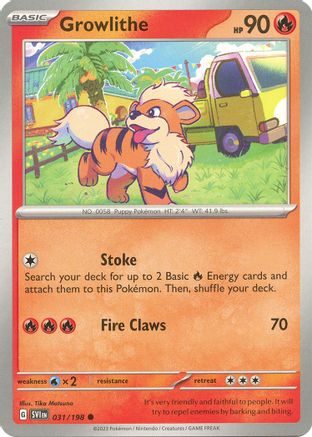 Growlithe - 031/198 [31] (SV01: Scarlet & Violet Base Set)