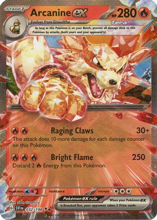 Arcanine ex [32] (SV01: Scarlet & Violet Base Set) Holofoil