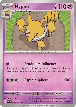 Hypno - 083/198 [83] (SV01: Scarlet & Violet Base Set)