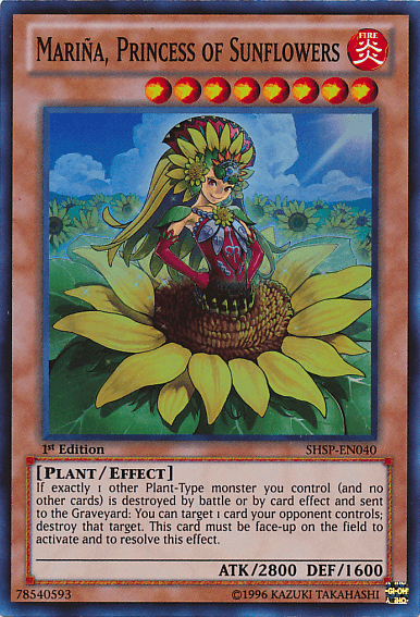 Marina, Princess of Sunflowers [SHSP-EN040] Super Rare - Josh's Cards