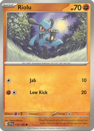 Riolu - 112/198 [112] (SV01: Scarlet & Violet Base Set)