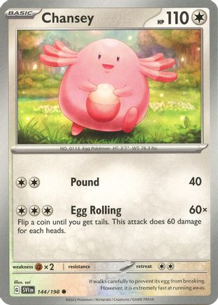 Chansey 144/198 - SV01 Scarlet & Violet Base Set