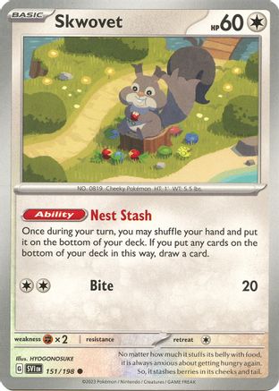 Skwovet 151/198 - SV01 Scarlet & Violet Base Set