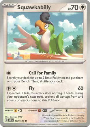 Squawkabilly 162/198 - SV01 Scarlet & Violet Base Set