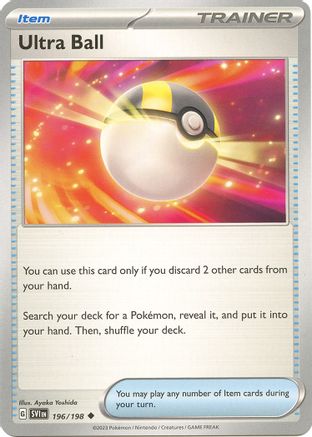 Ultra Ball 196/198 - SV01 Scarlet & Violet Base Set Reverse Holofoil