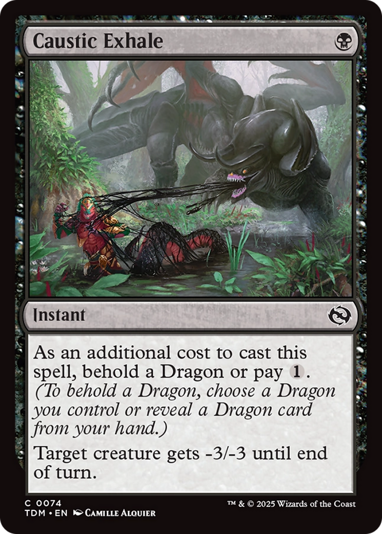 Caustic Exhale (TDM-074) - Tarkir: Dragonstorm