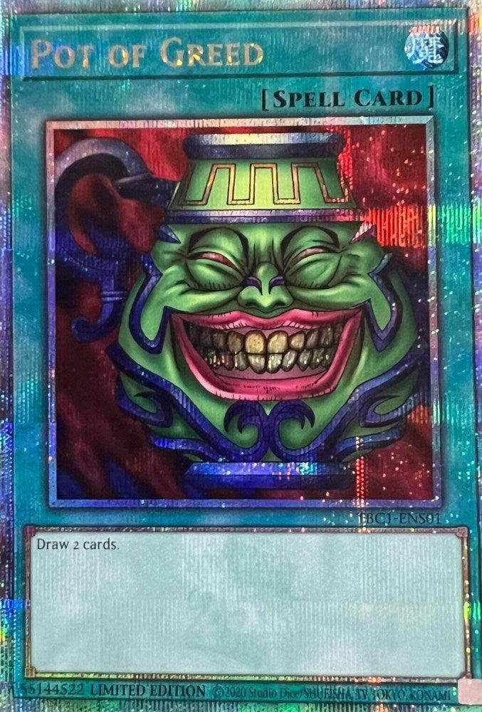 Pot of Greed [TBC1-ENS01] Secret Rare - Josh's Cards