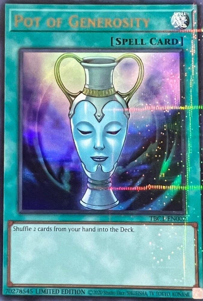 Pot of Generosity [TBC1-EN002] Ultra Rare - Josh's Cards
