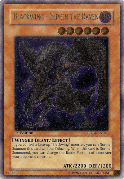 Blackwing - Elphin the Raven [RGBT-EN013] Ultimate Rare - Josh's Cards