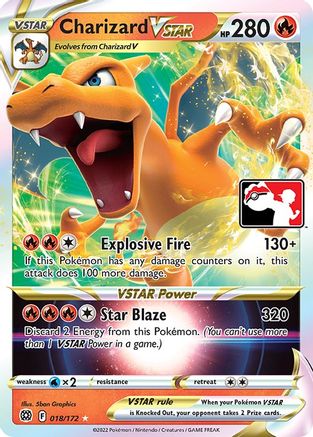 Charizard VSTAR 018 - Prize Pack Series Cards Holofoil