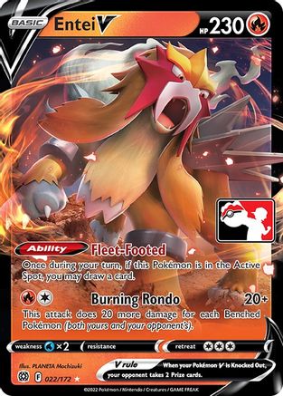 Entei V [22] (Prize Pack Series Cards) Holofoil