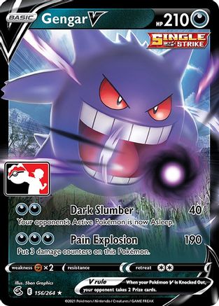 Gengar V [156] (Prize Pack Series Cards) Holofoil