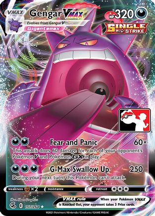 Gengar VMAX [157] (Prize Pack Series Cards) Holofoil