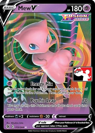 Mew V [113] (Prize Pack Series Cards) Holofoil