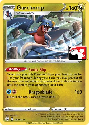 Garchomp [109] (Prize Pack Series Cards)