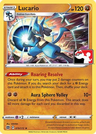 Lucario [79] (Prize Pack Series Cards)