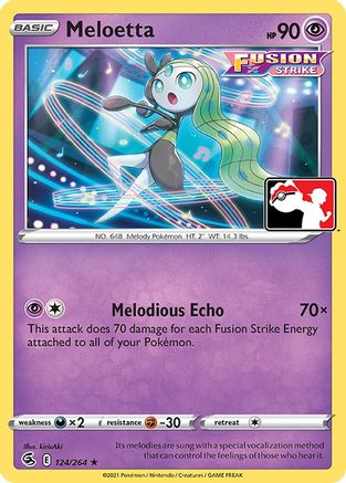 Meloetta [124] (Prize Pack Series Cards)