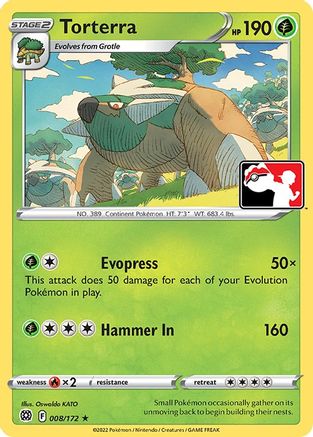 Torterra 008/172 - Prize Pack Series Cards