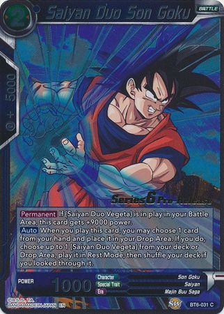Saiyan Duo Son Goku (BT6-031_PR) [Destroyer Kings Prerelease Promos] Parallel Foil