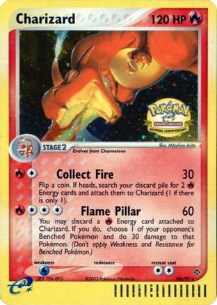 Charizard - 100/97 (National Championships) [100] (League & Championship Cards) Holofoil