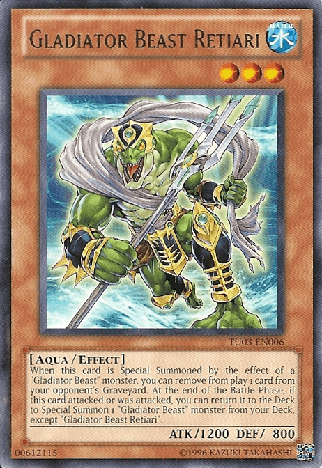 Gladiator Beast Retiari [TU03-EN006] Rare - Josh's Cards