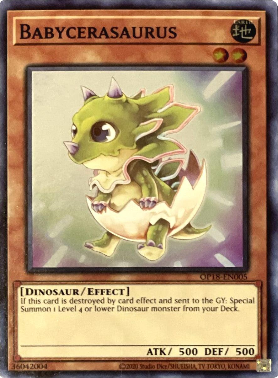 Babycerasaurus [OP18-EN005] Super Rare - Josh's Cards