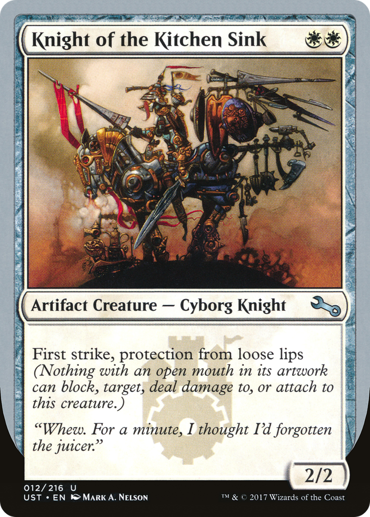 Knight of the Kitchen Sink (UST-12C) - Unstable
