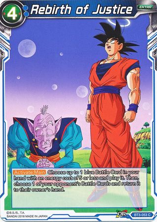 Rebirth of Justice (BT3-053) [Cross Worlds] Parallel Foil