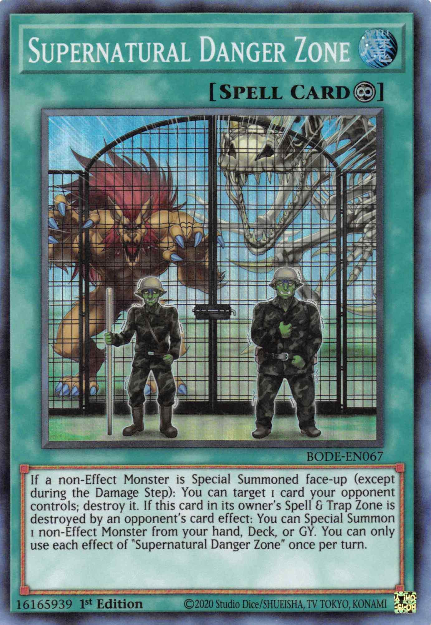 Supernatural Danger Zone [BODE-EN067] Super Rare - Josh's Cards