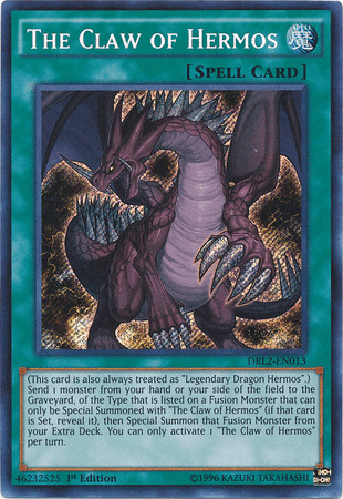 The Claw of Hermos [DRL2-EN013] Secret Rare - Josh's Cards